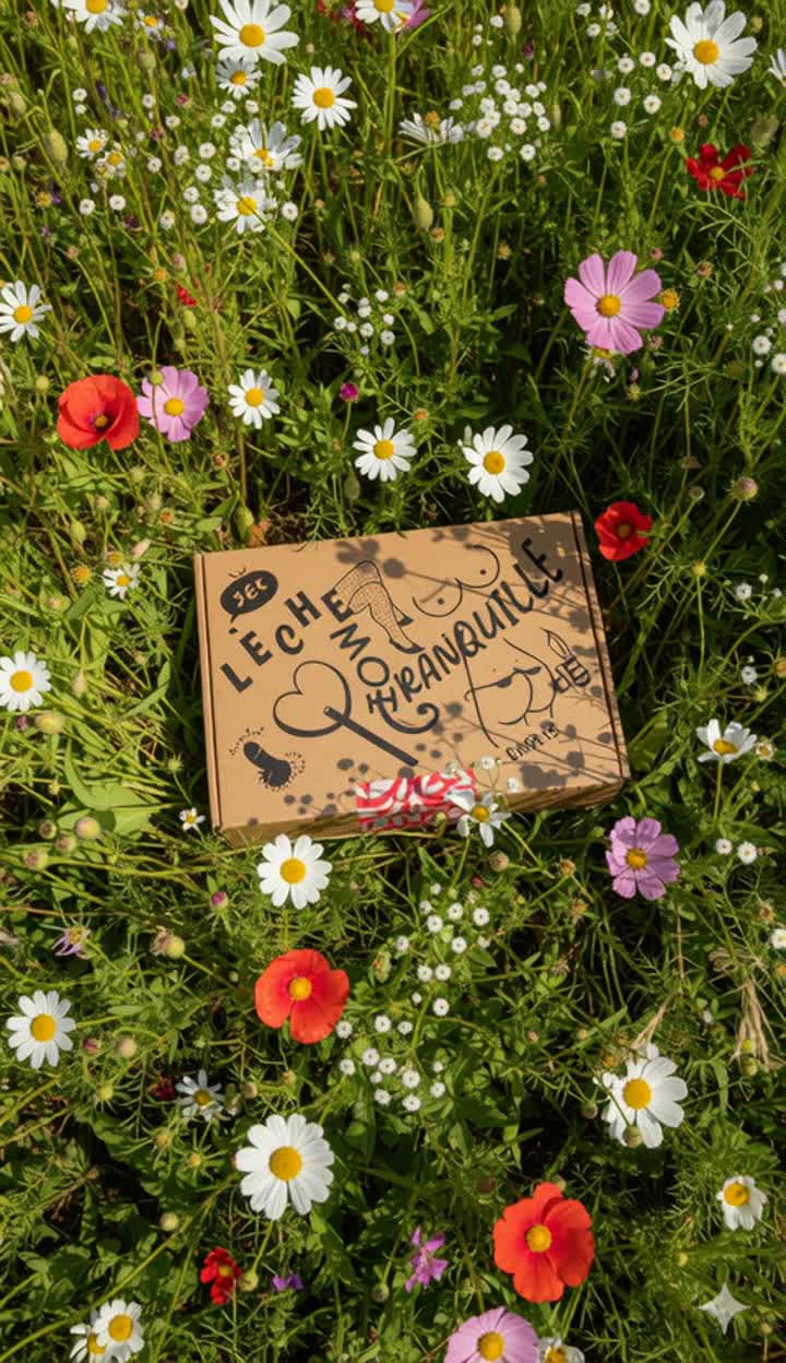 La LècheBox dans son univers fleuri