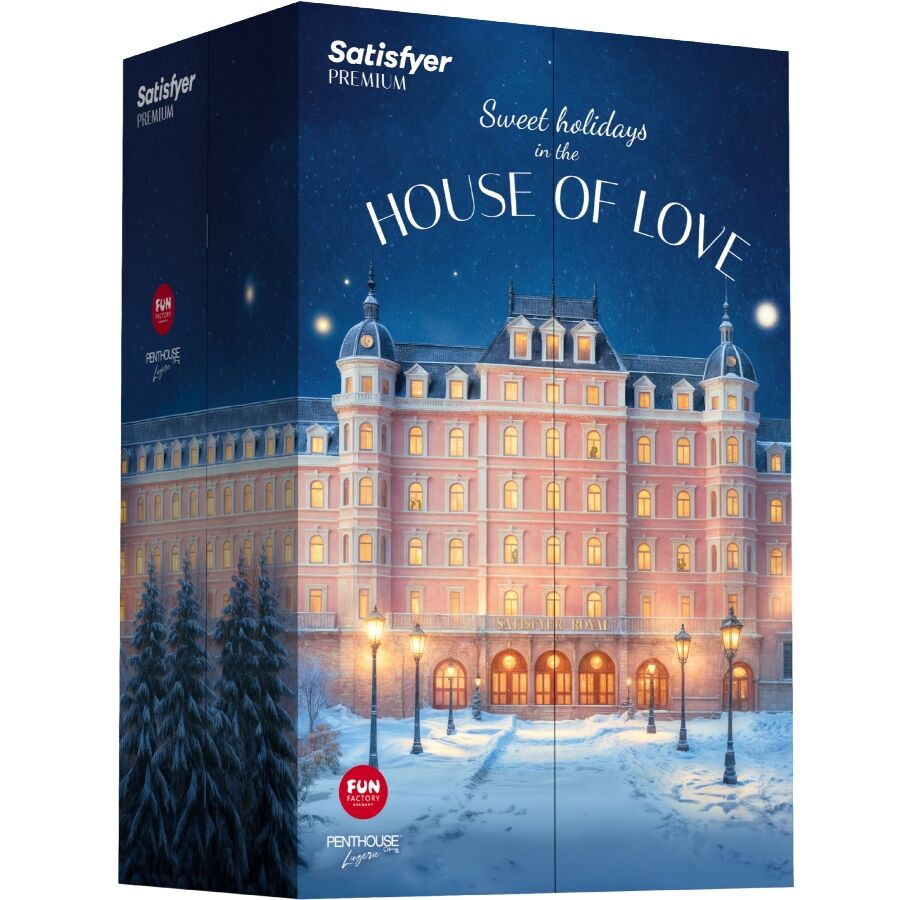 Satisfyer Premium 2025, calendrier de l’Avent House of Love, coffret bleu